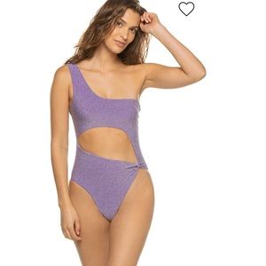 Nikka Metallic Asymmetrical One Piece Swimsuit m